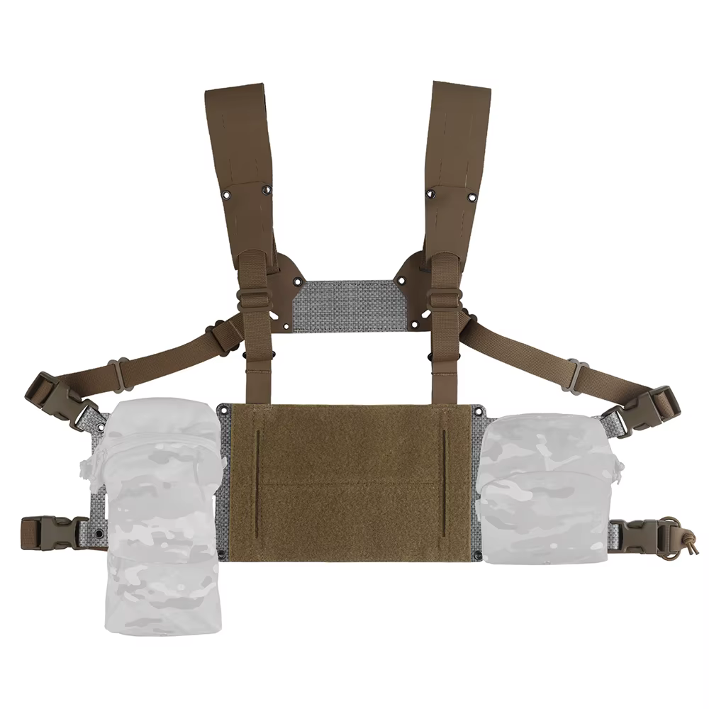 FC V2 Chaleco táctico con placa de pecho en camuflaje