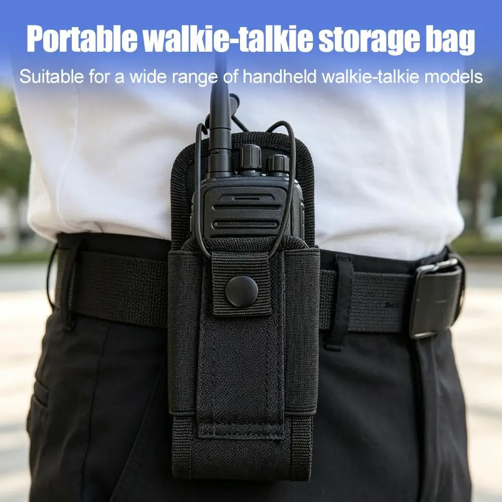 Funda táctica para walkie-talkie – Bolsa portátil para radio de caza y camping - imagen 2