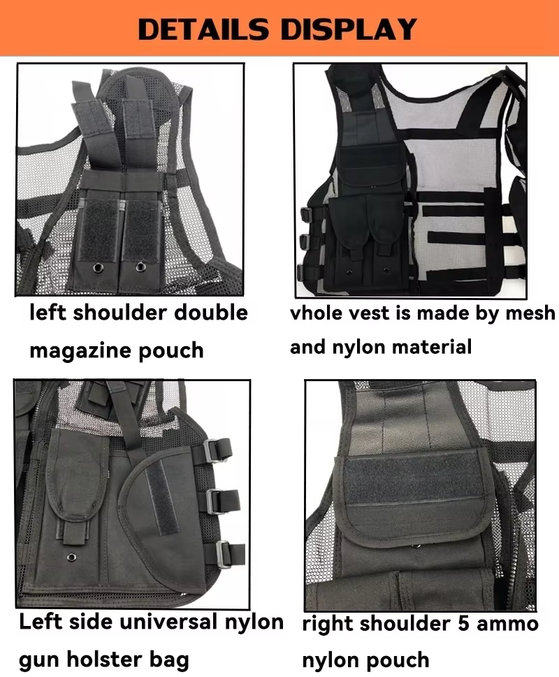 Chaleco táctico con ventilación – Transporte oculto para airsoft y Nerf - imagen 2