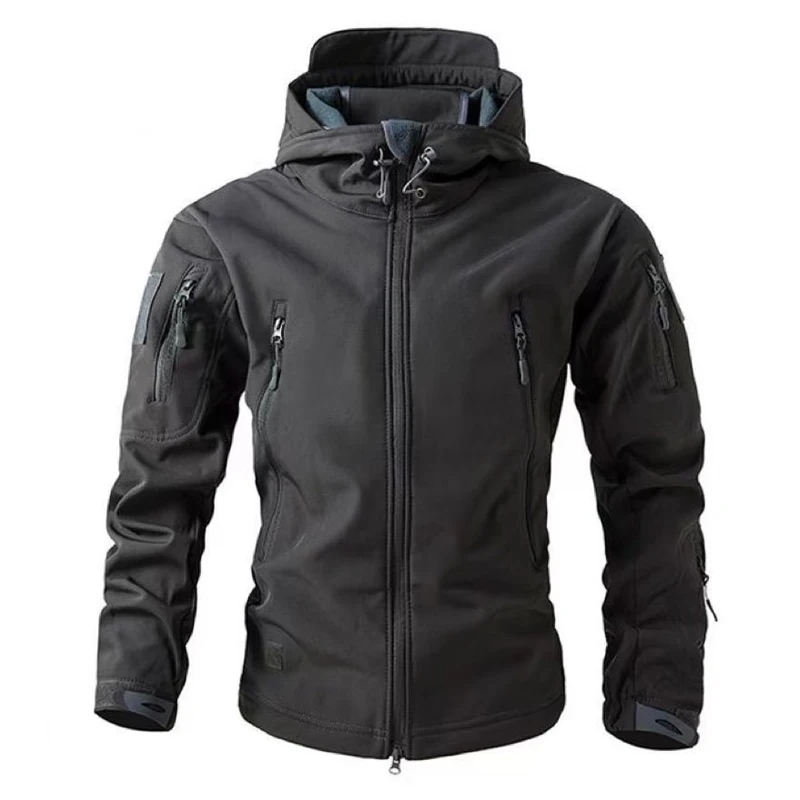 Chaqueta táctica invierno piel de tiburón militar para frío - imagen 3