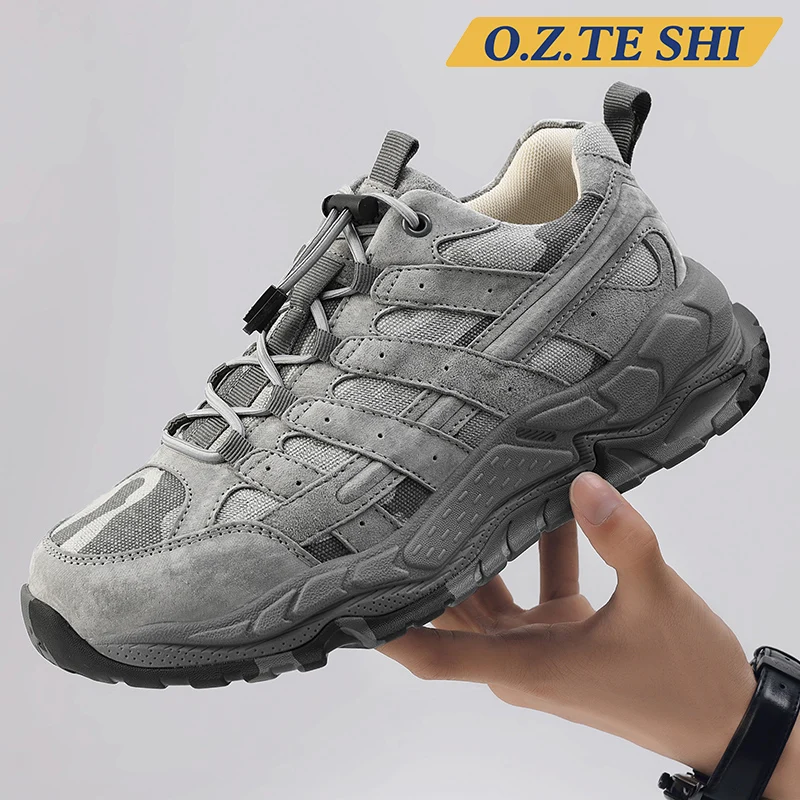 O.Z.TESHI Botas trekking cuero hombre – Montaña y nieve - imagen 5