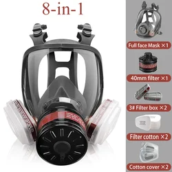 Máscara antigás con filtro de carbón activado – Protección facial