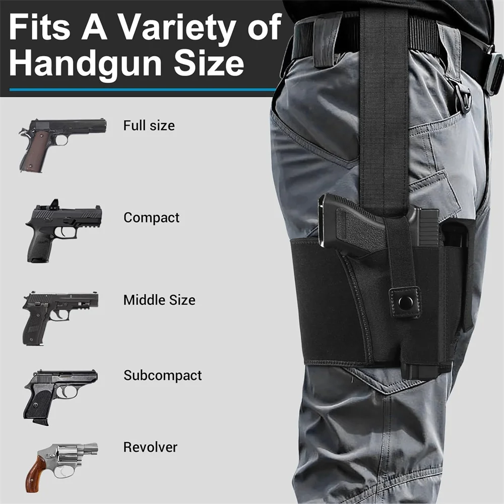 Funda de pistola muslo ajustable unisex – Hombre y mujer - imagen 3