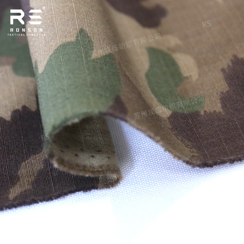 Tela táctica camuflaje ripstop de nailon y algodón, estampado - imagen 5