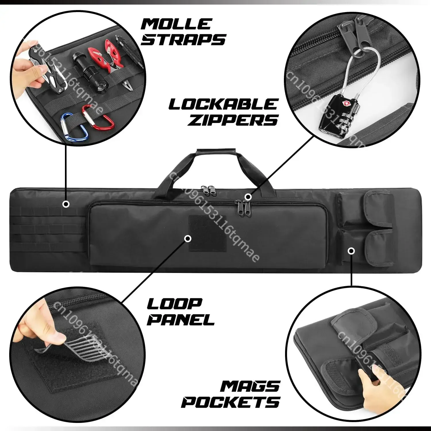Funda táctica suave para rifle de caza, estuche campo tiro práctico - imagen 2