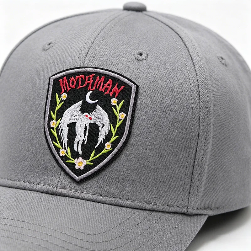 Parche termoadhesivo bordado Mmothman Halloween floral para gorra - imagen 5
