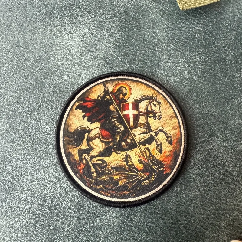 Parche táctico Memento Mori gótico vintage con gancho y bucle - imagen 5