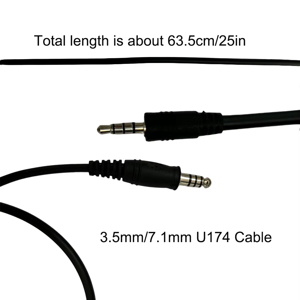 Cable U174 para auricular PTT Motorola Kenwood Baofeng - imagen 3