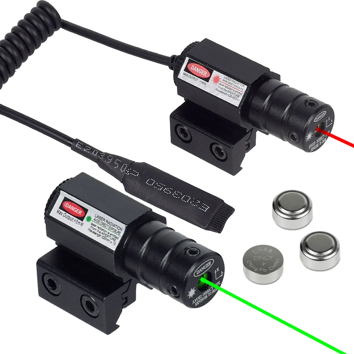 Mira láser punto rojo táctica Picatinny para rifle y pistola caza - imagen 4
