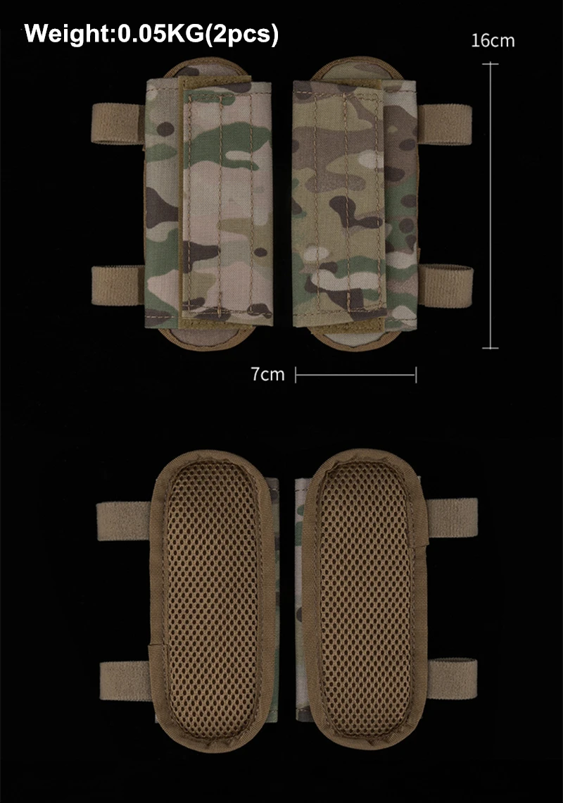 SPC JPC Portaplacas con cojín acolchado y malla camuflaje - imagen 2
