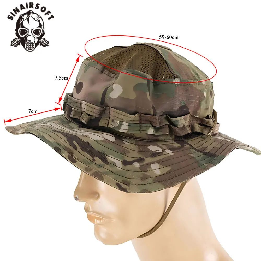 SINAIRSOFT Sombrero táctico PRO con ala redonda para sol - imagen 3