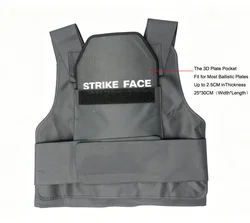 Chaleco táctico portaplacas ajustable protector unisex exterior