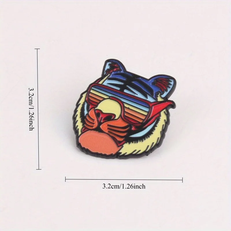 Retro Riot Tiger Pin visera táctica neón con ondas eléctricas - imagen 4