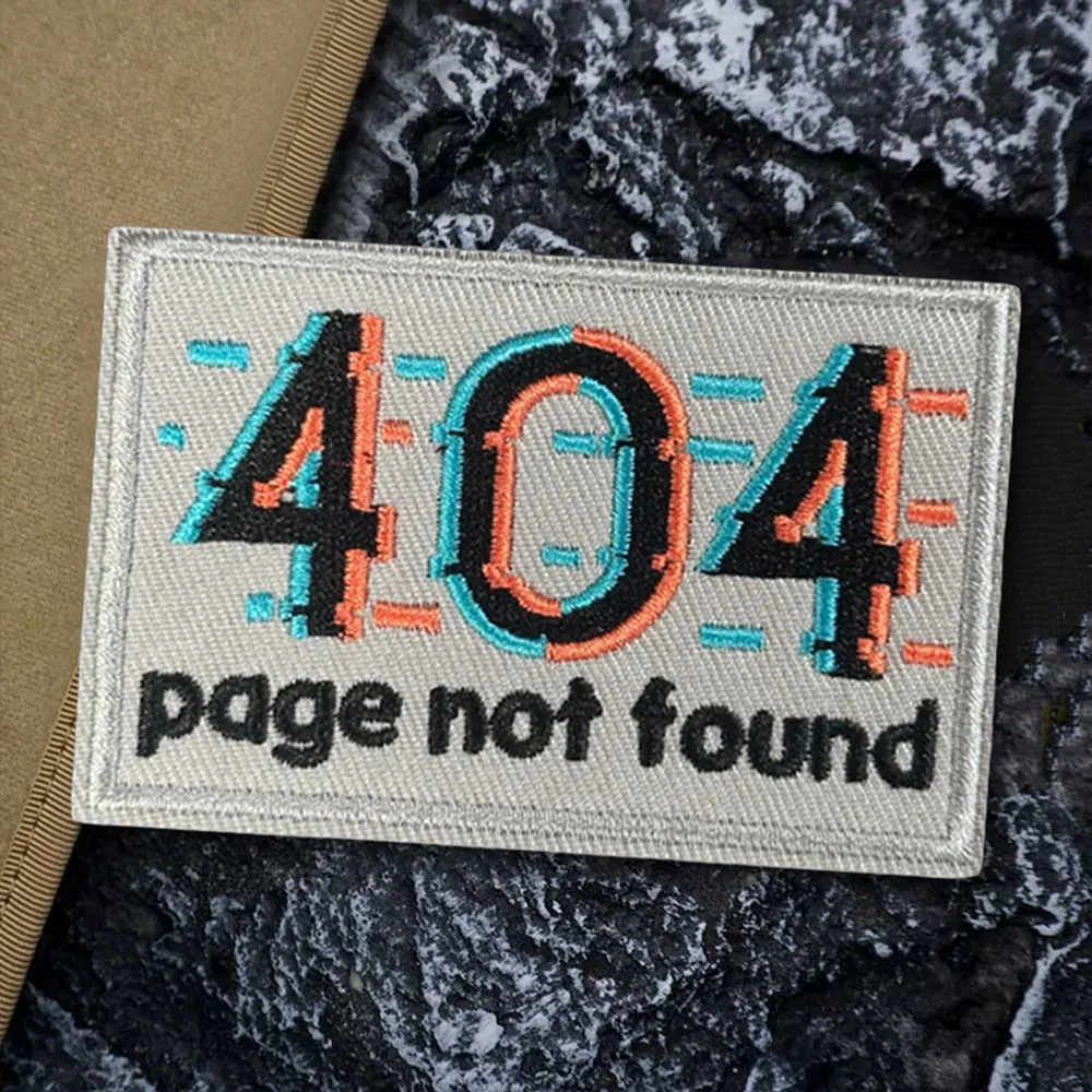 Parche táctico 404 no encontrado – Insignia moral con velcro - imagen 5