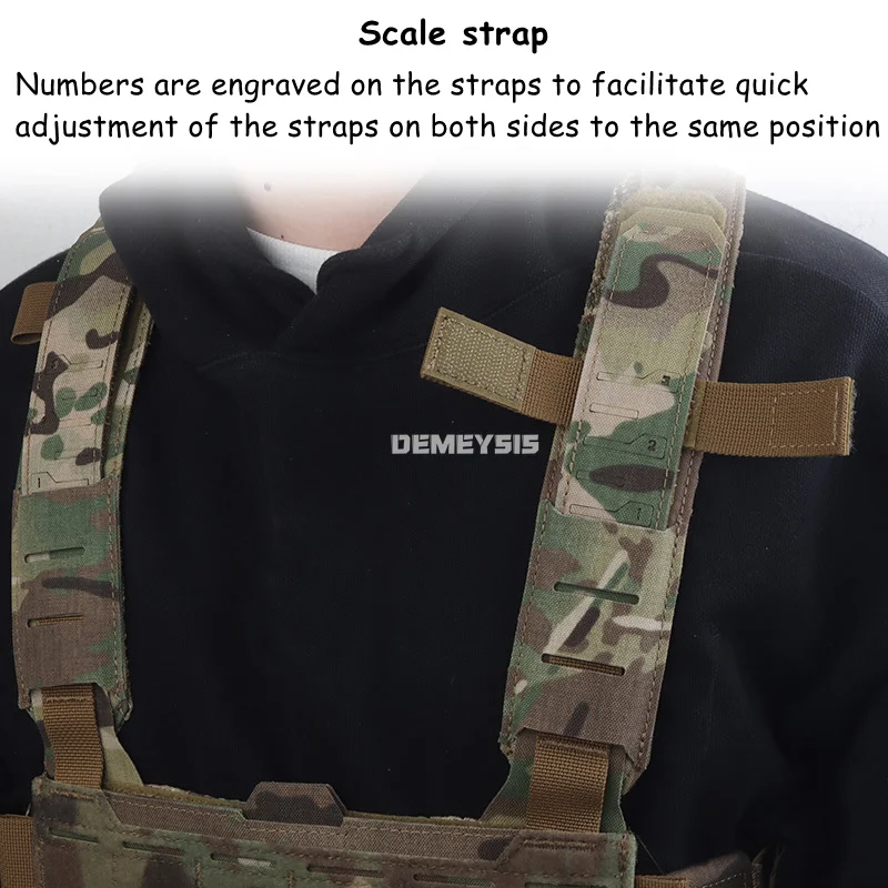 Chaleco táctico modular MOLLE ajustable ligero para caza y airsoft - imagen 4