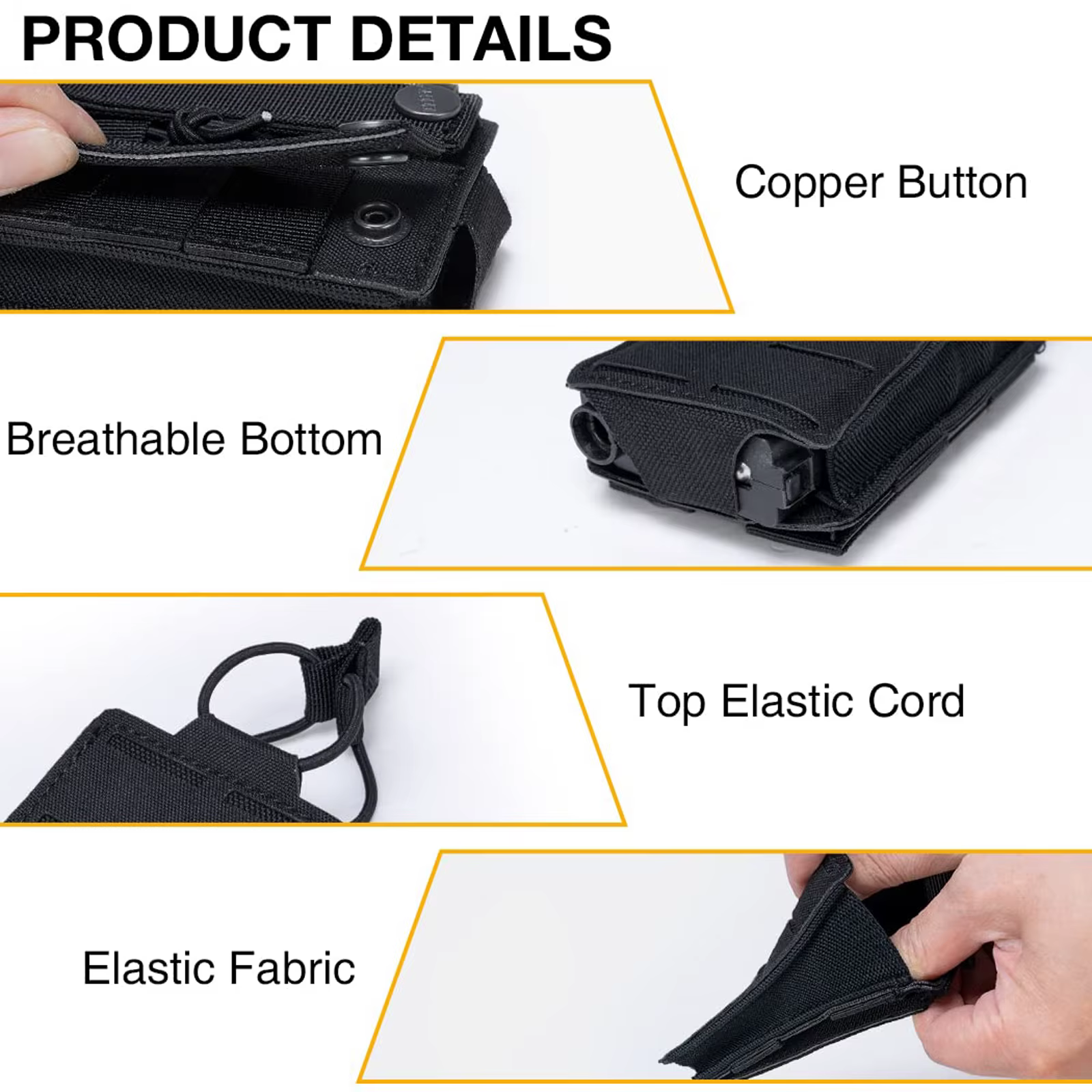 Sistema MOLLE con corte láser para accesorios