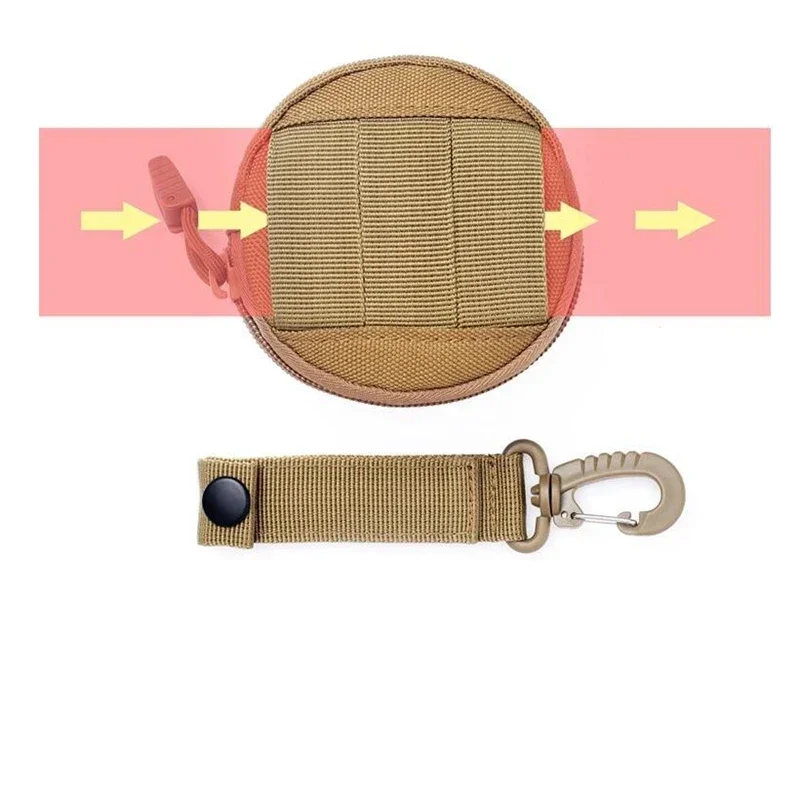Riñonera táctica outdoor redonda con hebilla y funda de nailon - imagen 4