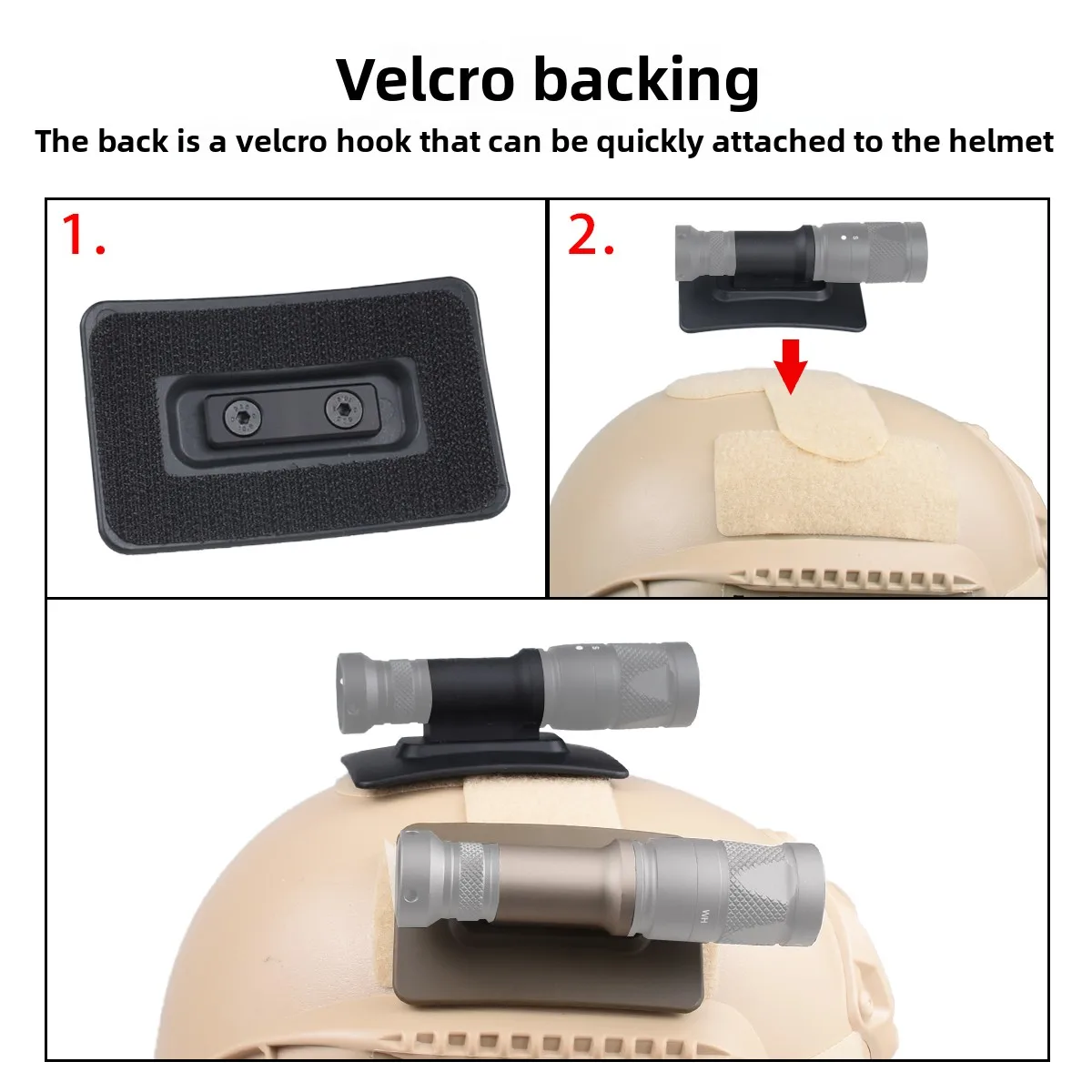 SureFire M300/M600: soporte de linterna táctica para casco de aluminio