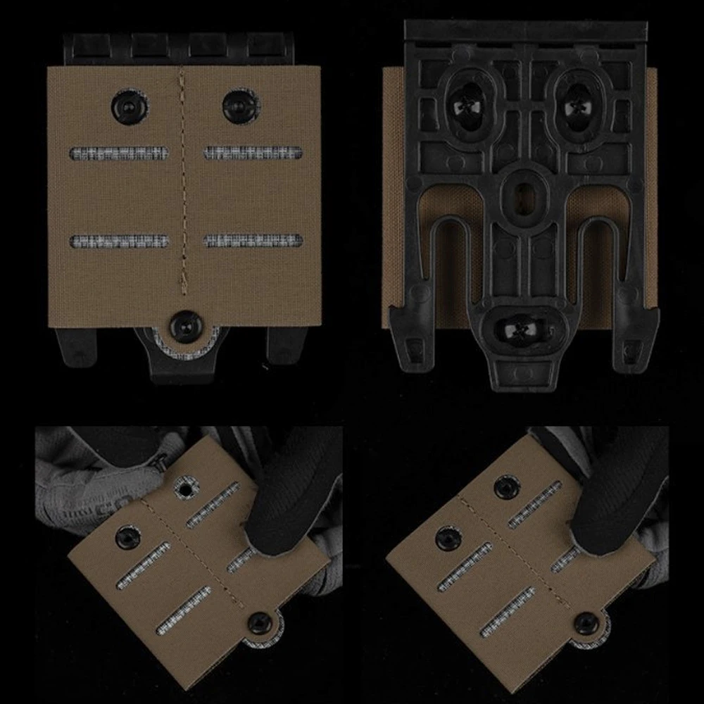 QLS Placa adaptadora para sistema MOLLE – Montaje bolsas tácticas - imagen 4