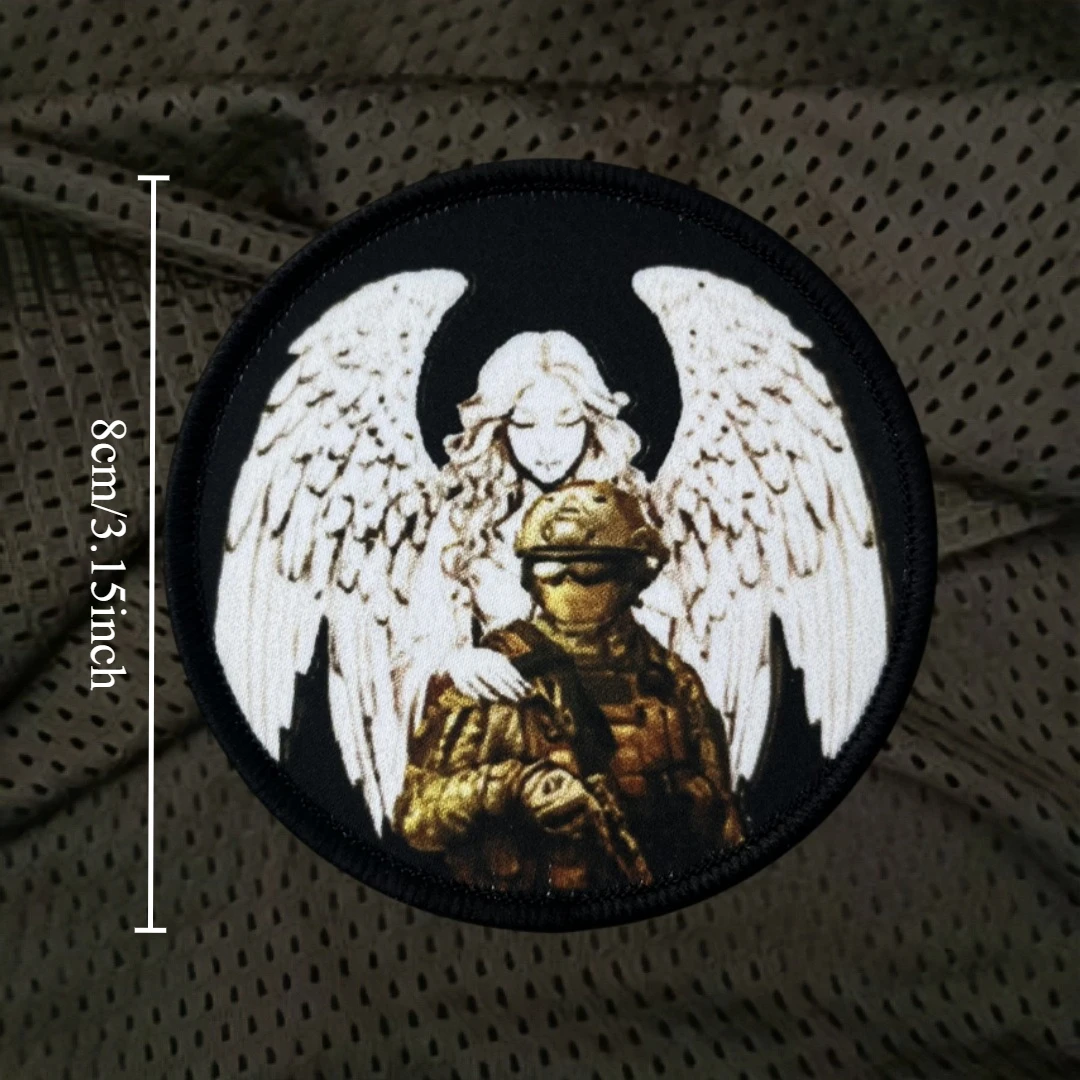 Parche táctico MOLLE con velcro insignia ángel militar