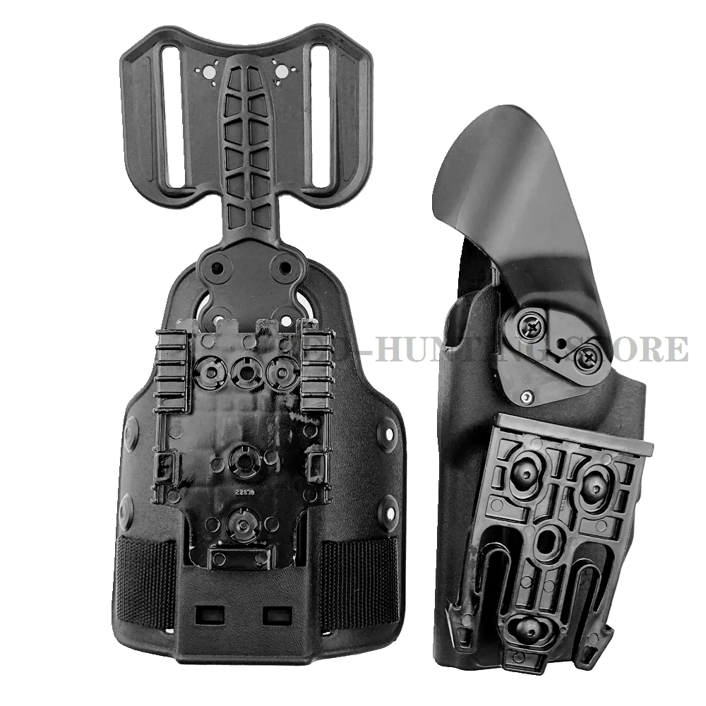 Adaptador táctico QLS 19 22 visto desde ángulo frontal