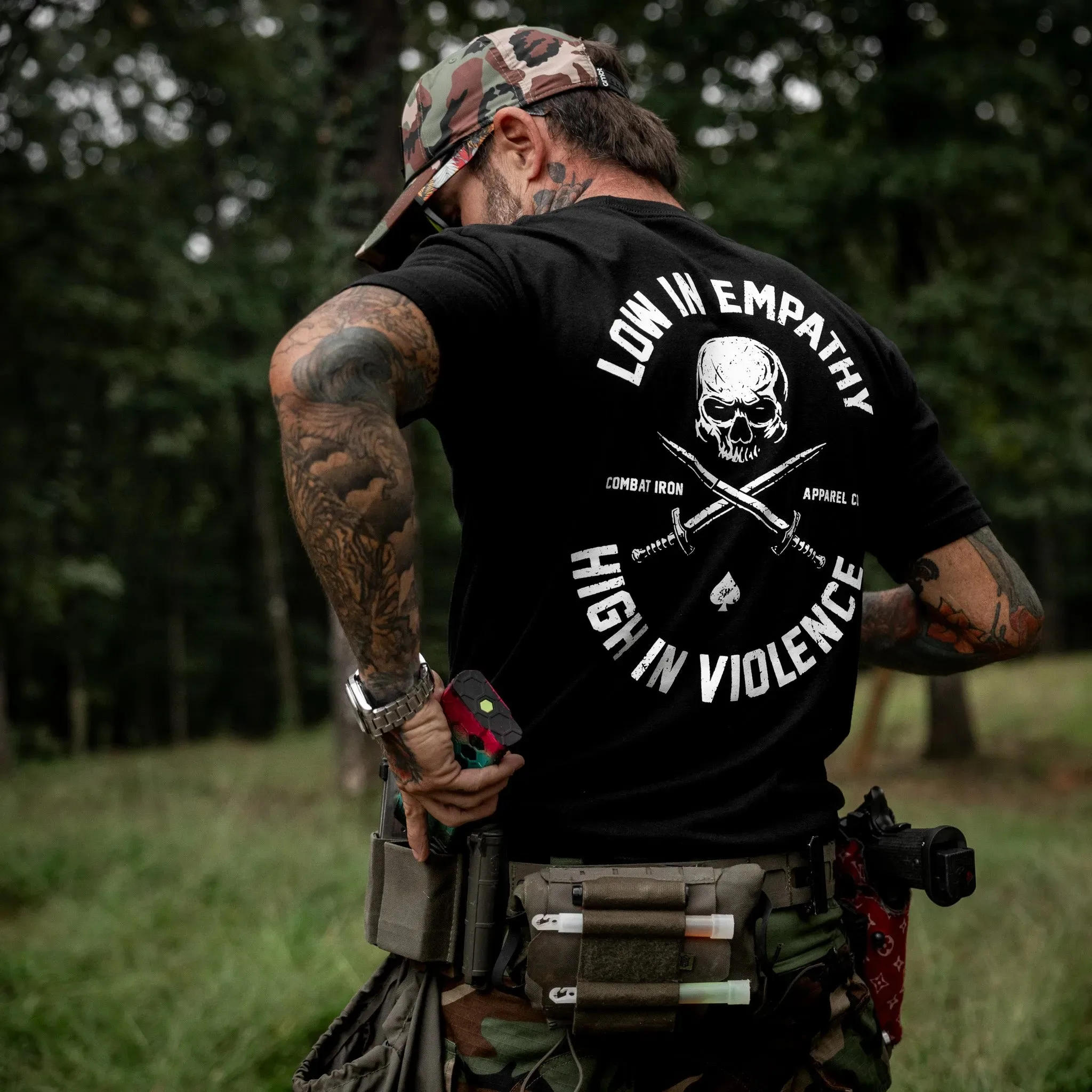 Camiseta militar para hombre táctica Combat Iron urbana de algodón - imagen 4