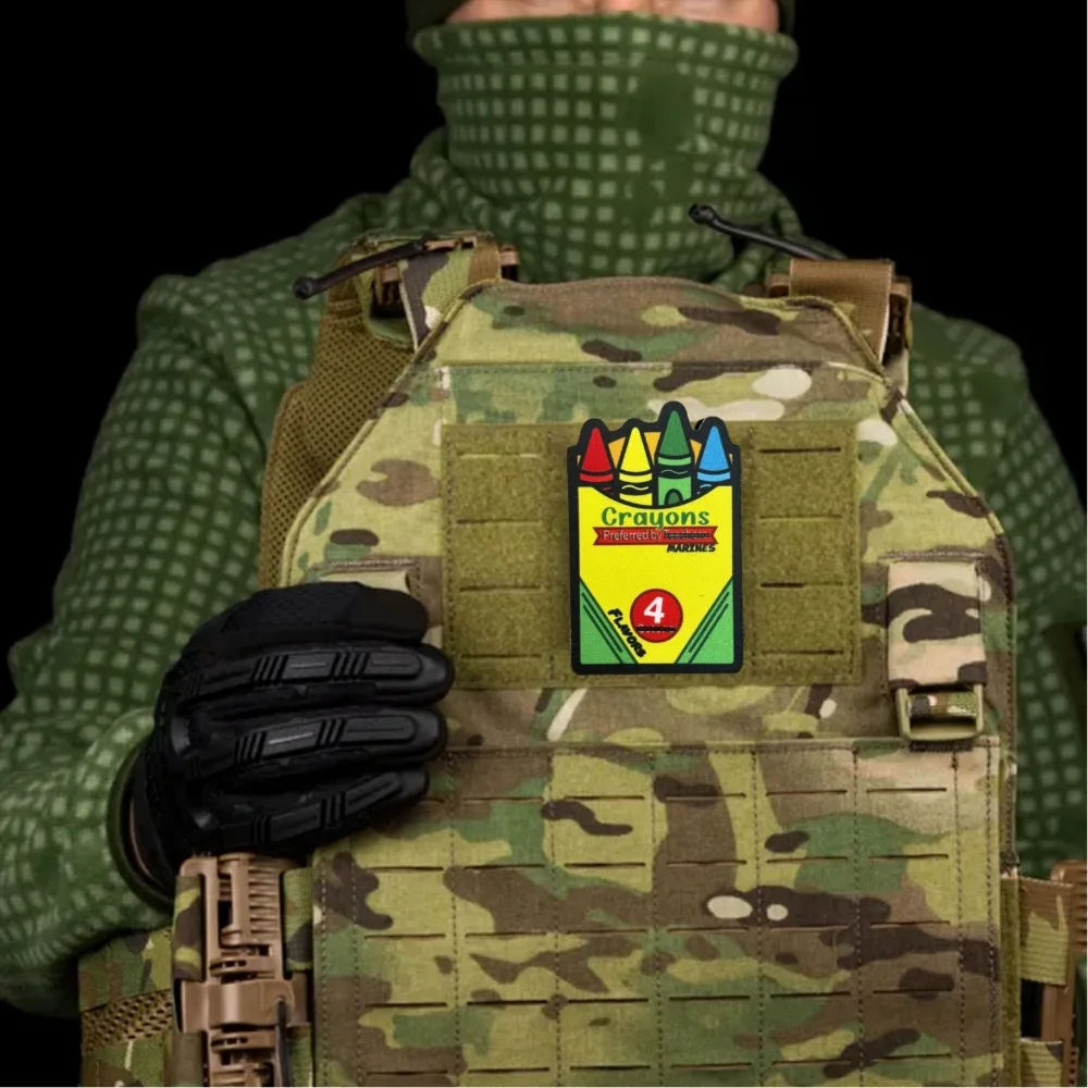 Parche táctico Crayon Eater con velcro – Insignia de moral - imagen 2
