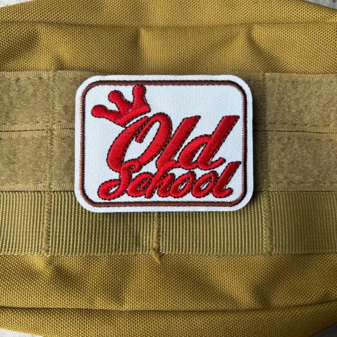 Parche bordado velcro gancho y bucle corona vintage para táctica - imagen 5