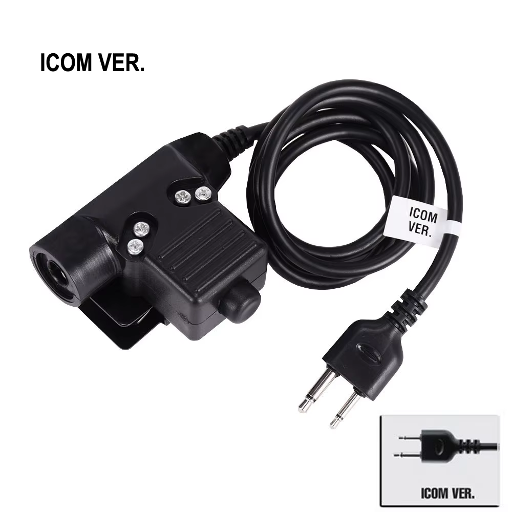 Adaptador U94 PTT para auriculares tácticos - Baofeng Kenwood ICOM - imagen 4