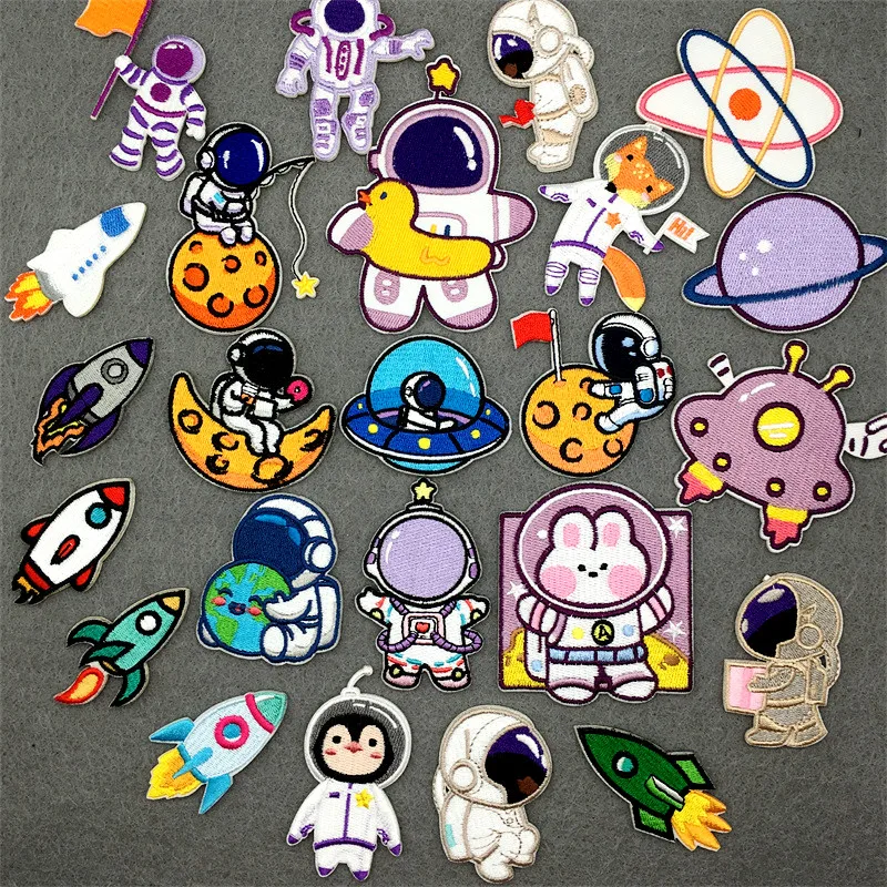 Parche astronauta dibujo 1
