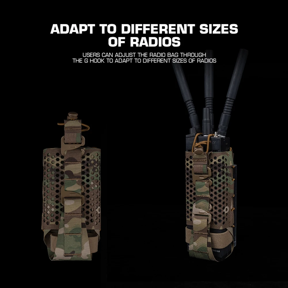 ARC funda de radio táctica MOLLE para emisora portátil e intercom - imagen 5
