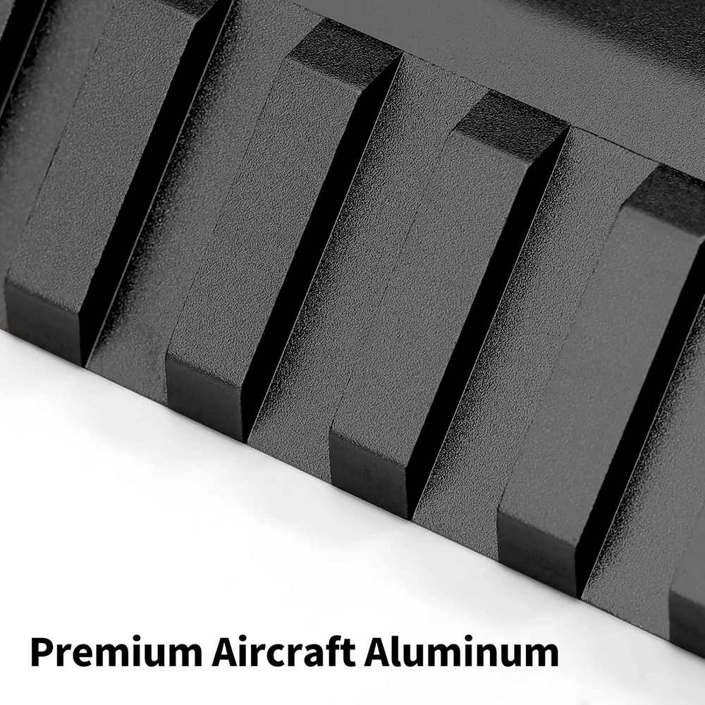 Adaptador riel Picatinny perfil bajo aluminio para linterna y láser - imagen 4