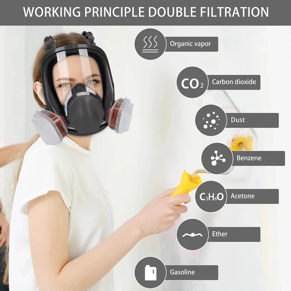 Máscara táctica 6800 – 15 funciones, protección facial reutilizable - imagen 3