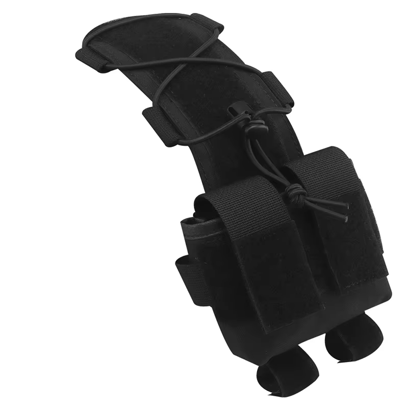 Bolsa táctica MOLLE para casco con compartimento de batería - imagen 2