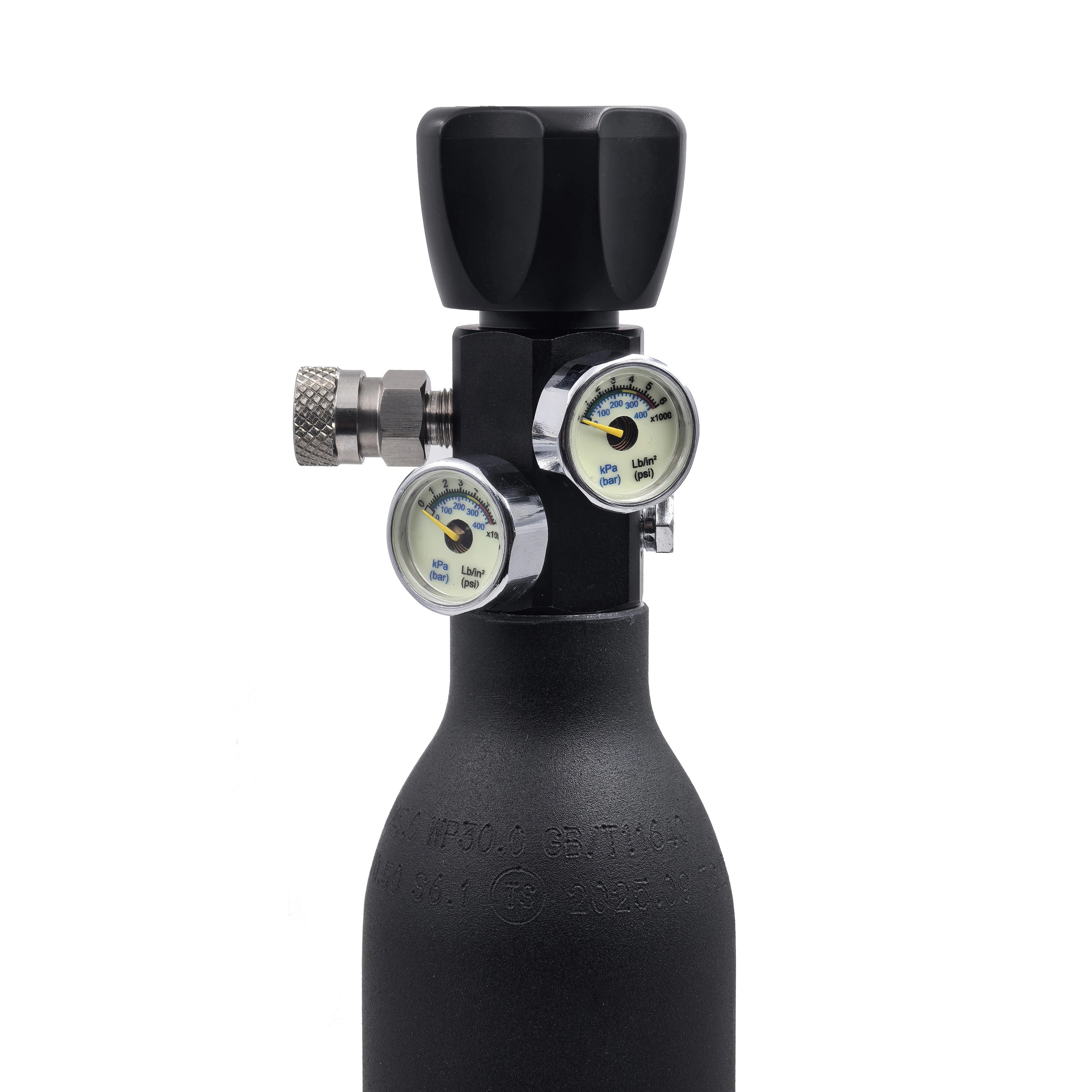 Adaptador llenado HPA DIN con manómetro para aire comprimido - imagen 4