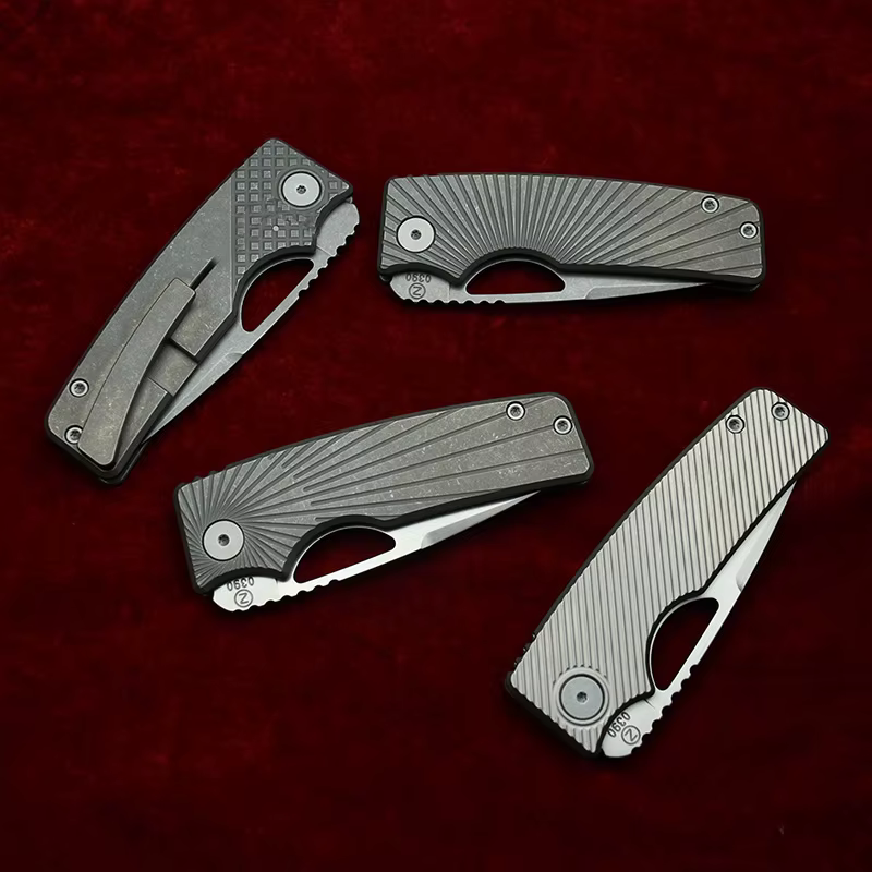 LEMIFSHE Rosie V3 cuchillo plegable EDC M390, titanio - imagen 2