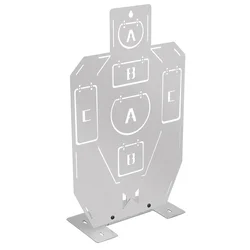 Objetivo de entrenamiento metálico trípode acero inox 304 para IPSC