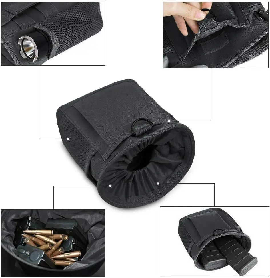 Riñonera táctica MOLLE con cinturón – Bolsa almacenamiento exterior - imagen 2