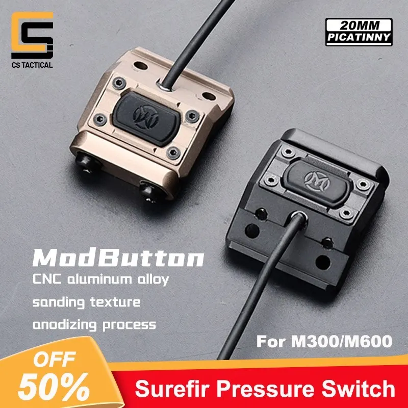 Interruptor de presión táctico WADSN Modbutton Lite para linterna - imagen 2