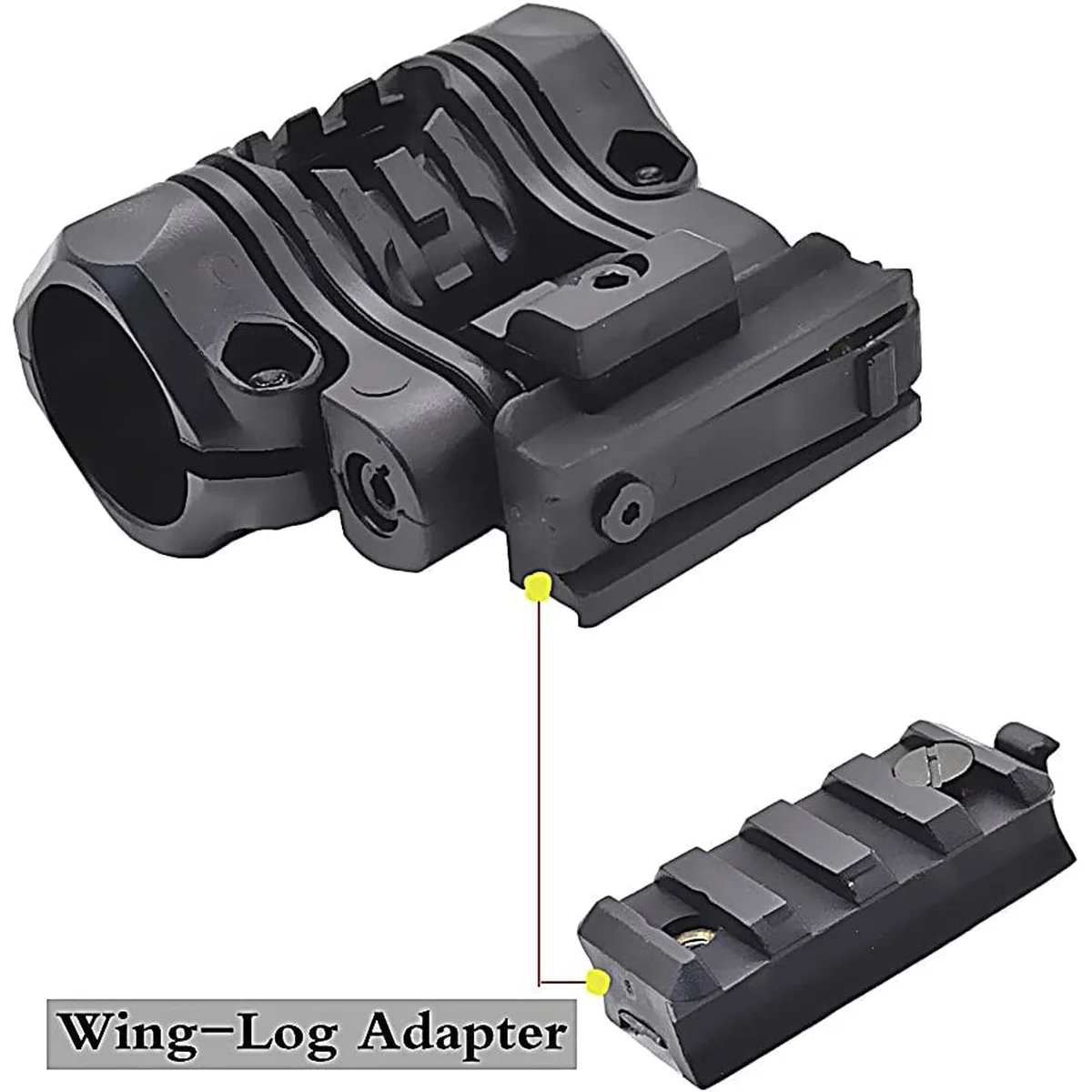 Soporte linterna casco MICH Airsoft táctico con clip de sujeción - imagen 4