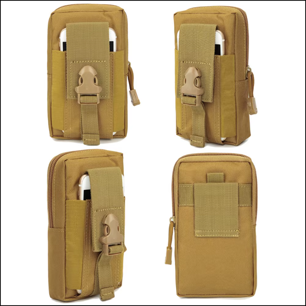 Bolsa puesta en un cinturón Molle