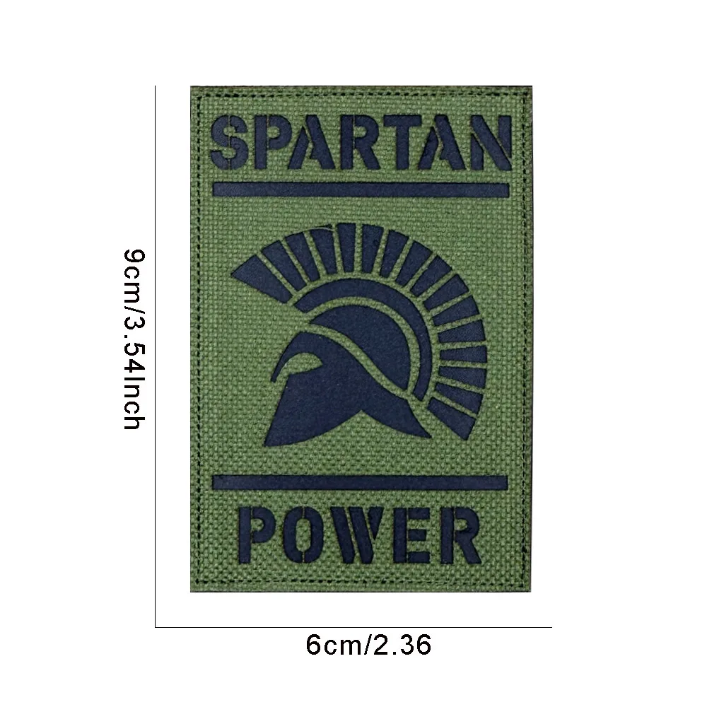 SPARTAN POWER Parche IR reflectante luminoso – Insignia táctica MOLLE - imagen 5