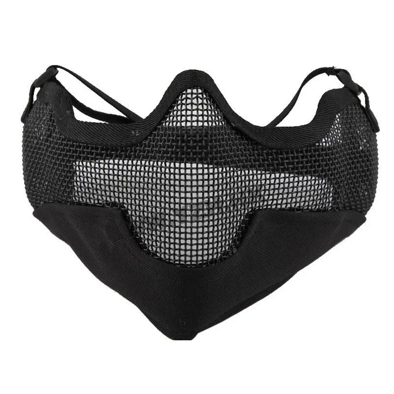 EmersonGear Mascarilla táctica V2 Strike acero media cara de malla - imagen 3