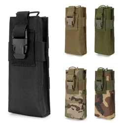 Bolsa MOLLE táctica para radio portátil con soporte de cintura