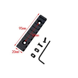 Adaptador Picatinny de aleación para guardamanos Keymod/M-LOK y mira