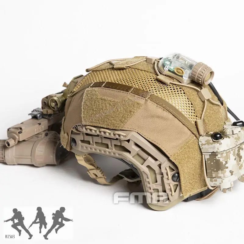 Funda táctica casco airsoft paintball corte alto tipo Caiman - imagen 4
