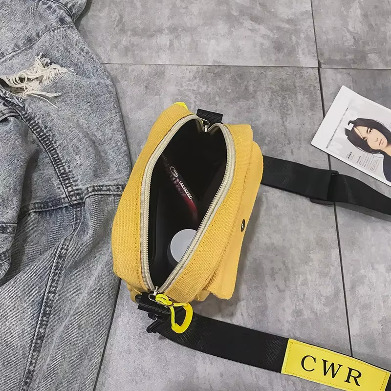 Bolso bandolera de lona para móvil, compacta y resistente táctica - imagen 3