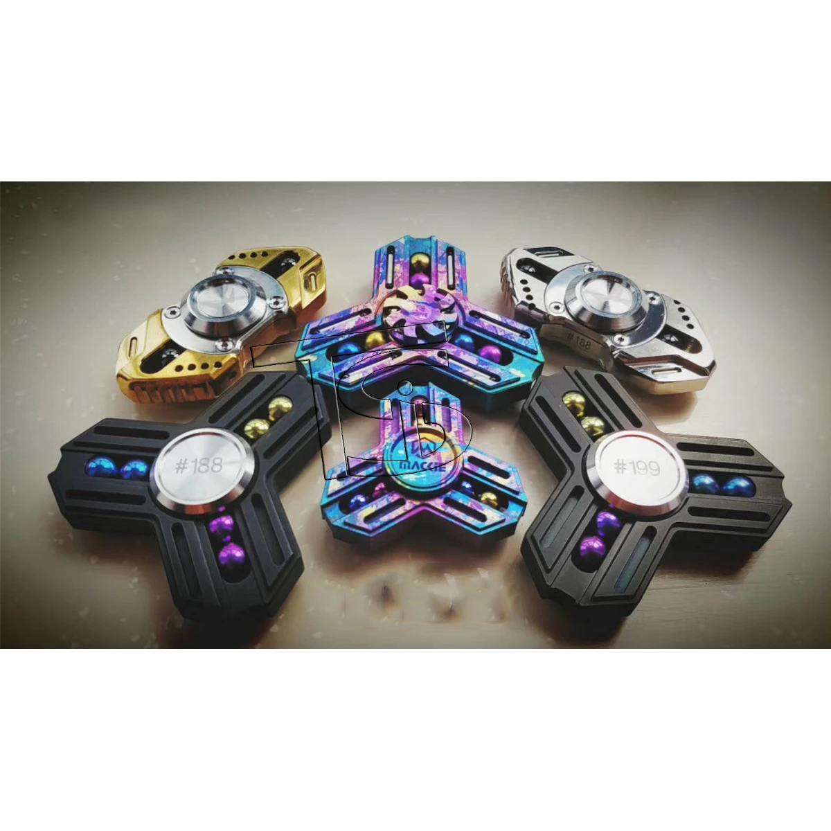 Cuentas de titanio EDC color sólido o multicolor - imagen 5