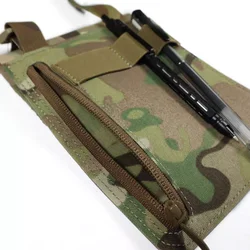 Porta credenciales táctico con tarjetero y cordón al cuello