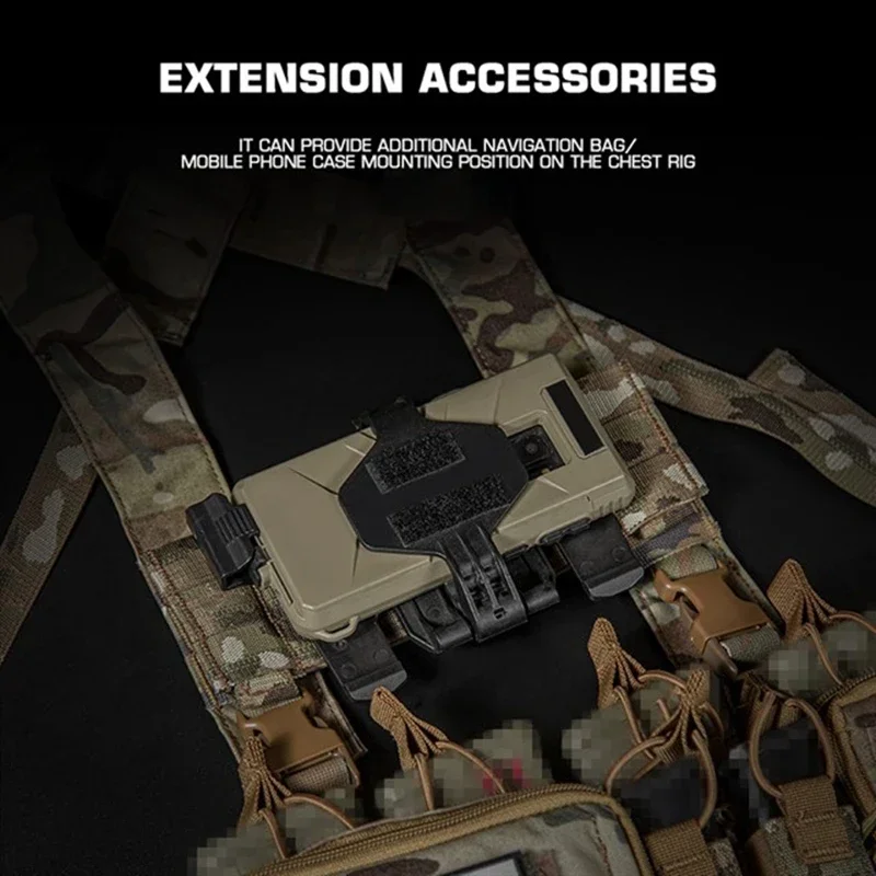 Placa de expansión MOLLE para chest rig porta dispositivos táctico - imagen 3